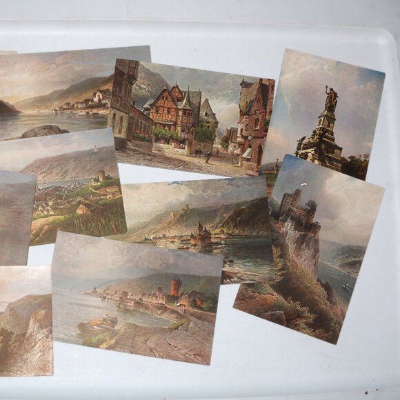 10 Postcard - Germany Gutenfels, Rudesheim, Kaub, Bingen, Bacharach【postkarte】 - Picture 4 of 6